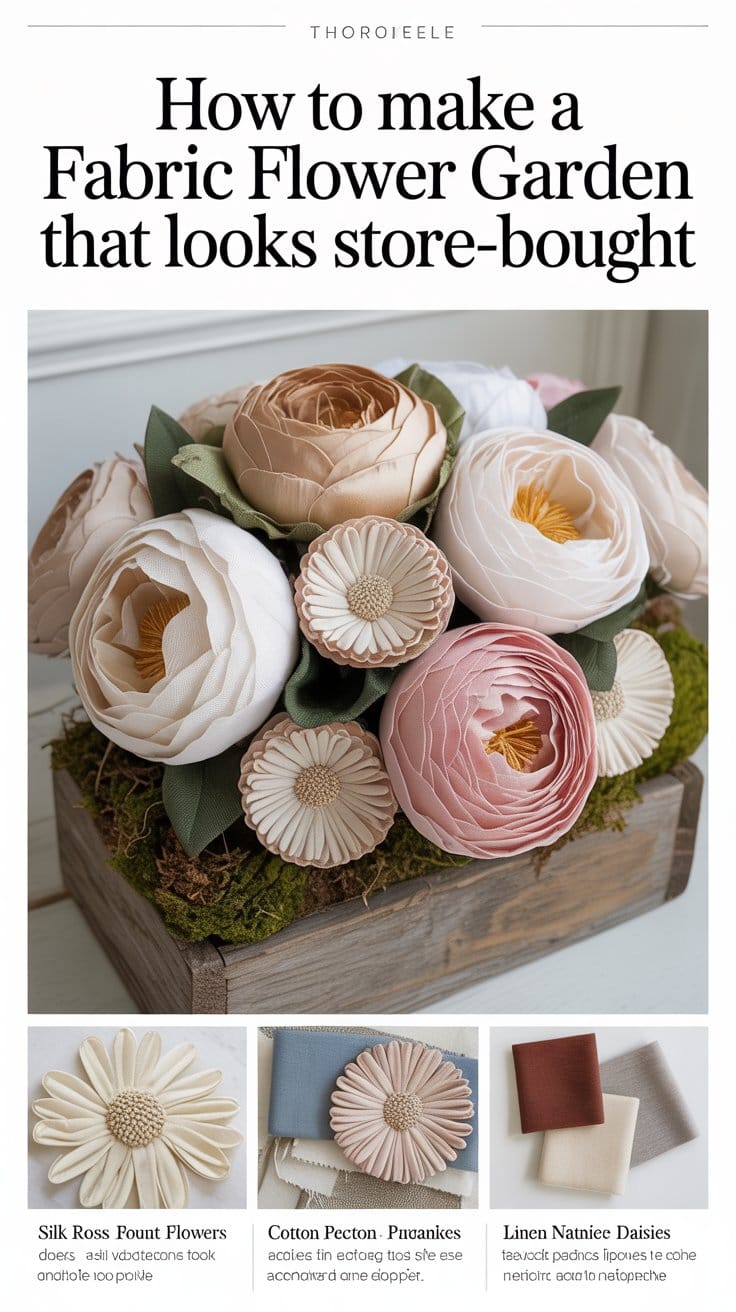 Fabric Flower Garden