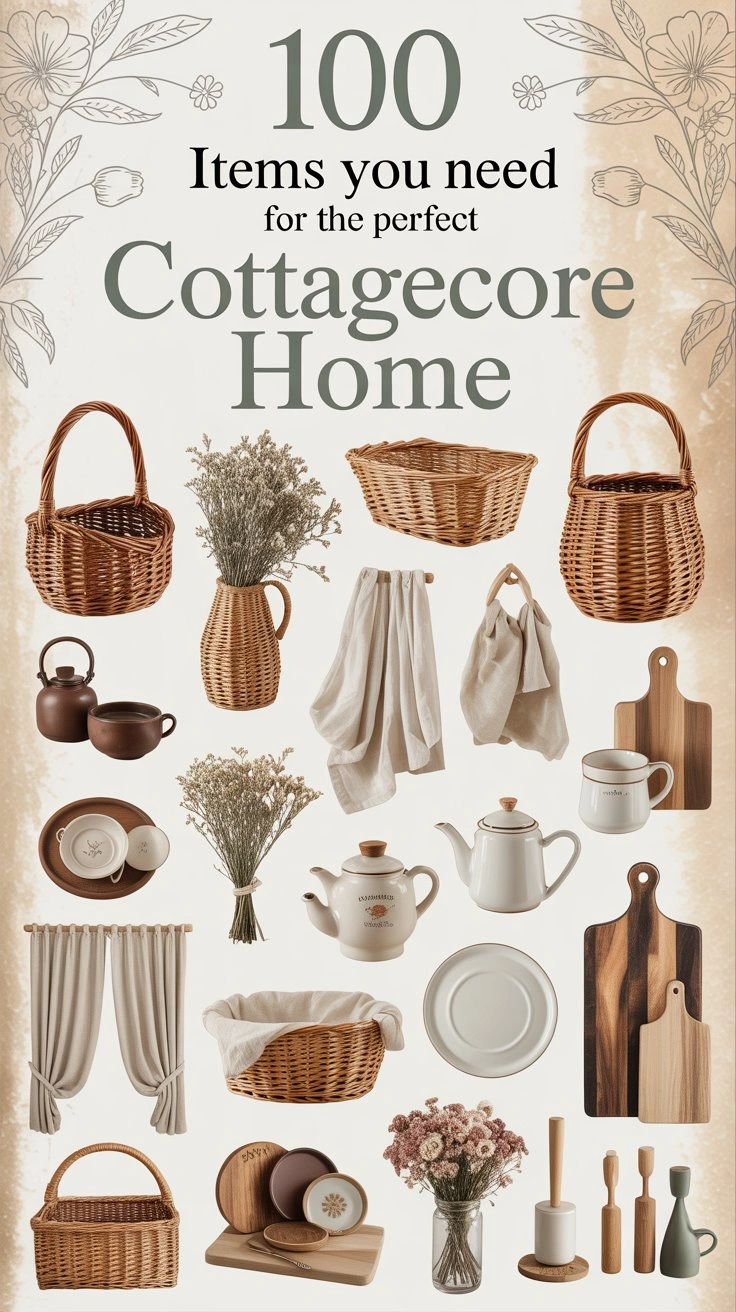 100 Items You Need For The Perfect Cottagecore Home