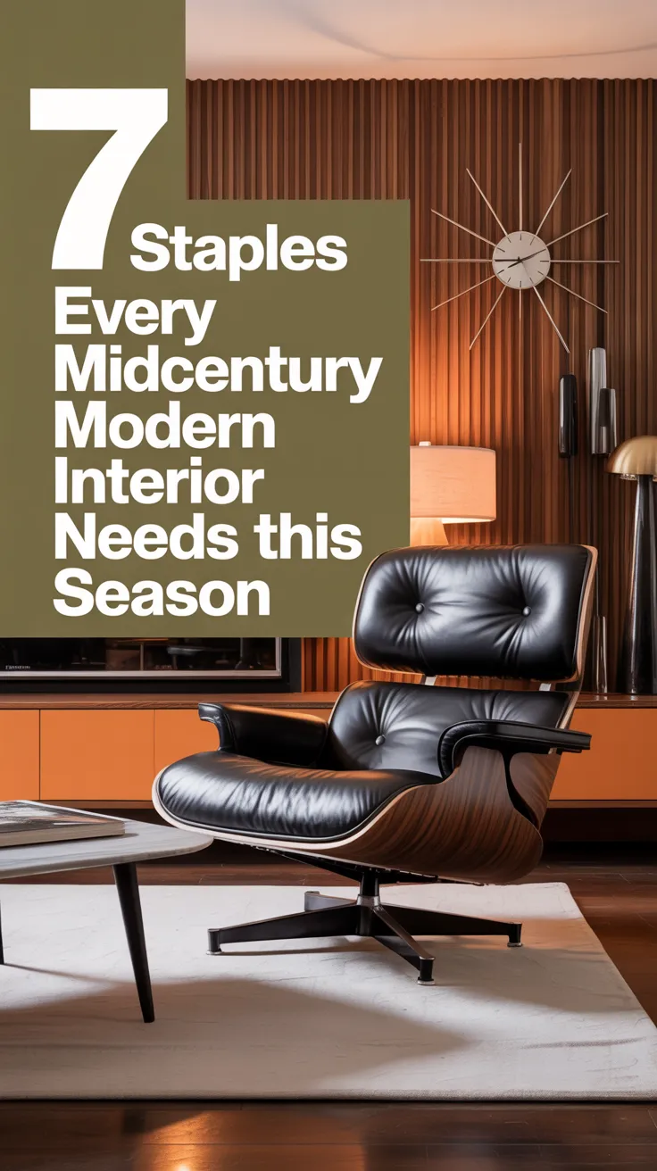 7 Staples Every Midcentury Modern Interior Needs This Season