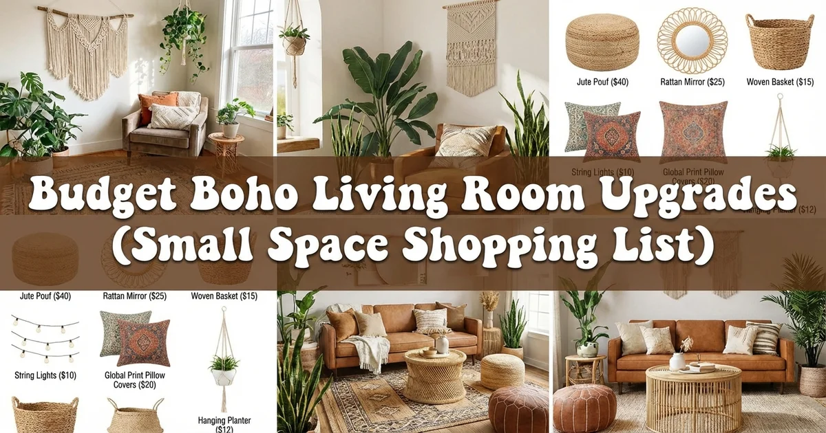 Budget Boho Living Room Upgrades