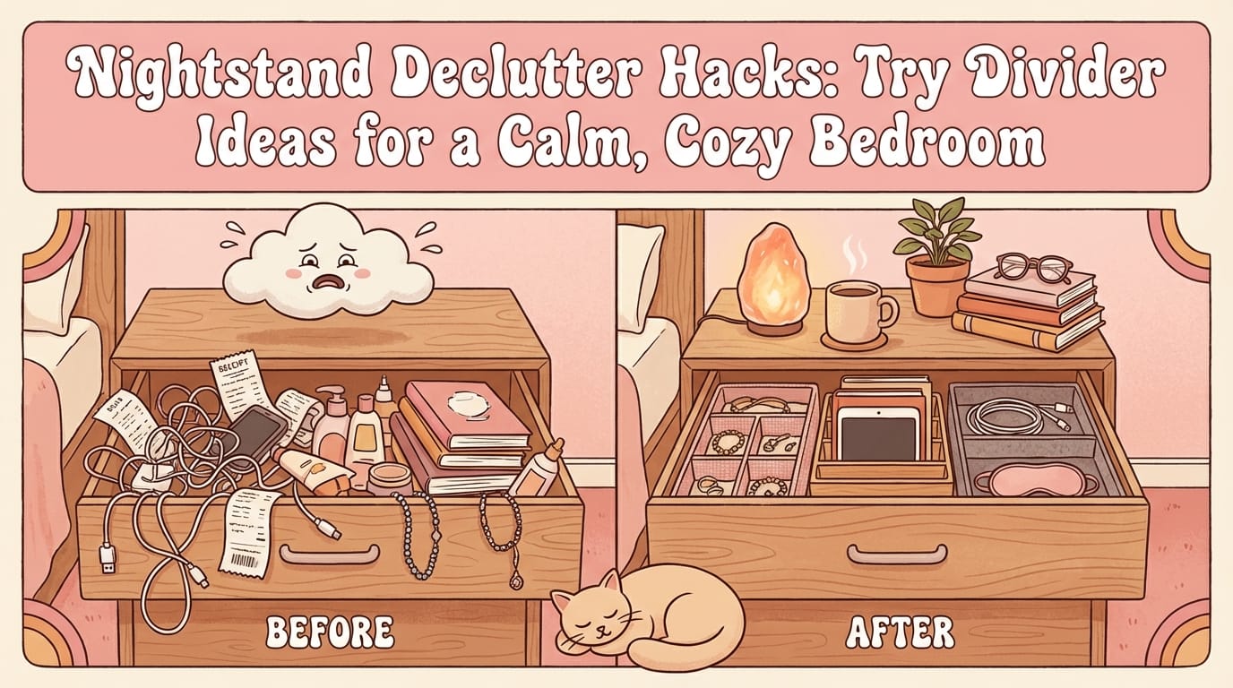 nightstand declutter hacks