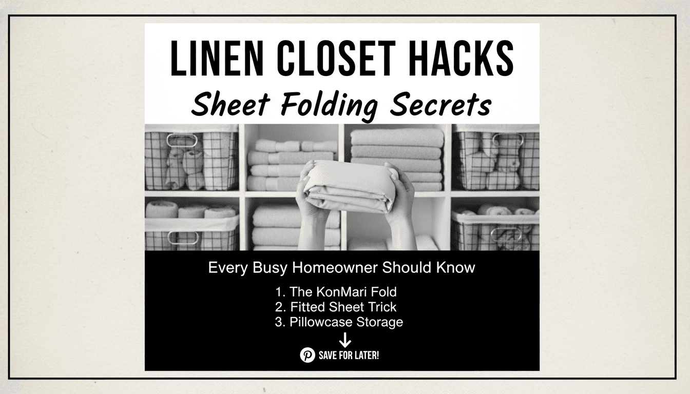 linen closet hacks