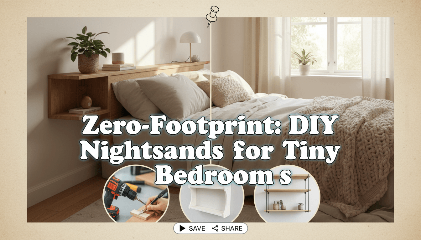 DIY Nightstands for Tiny Bedrooms