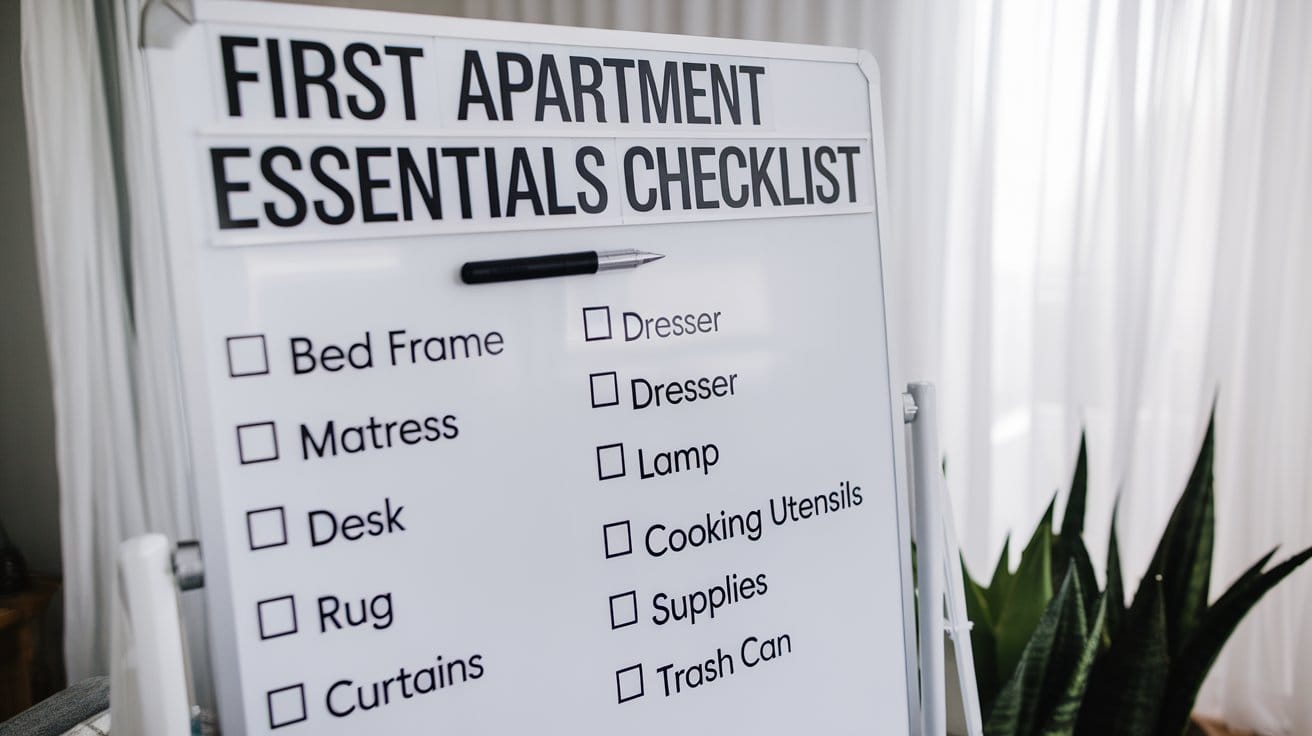 First apartment essentials checklist