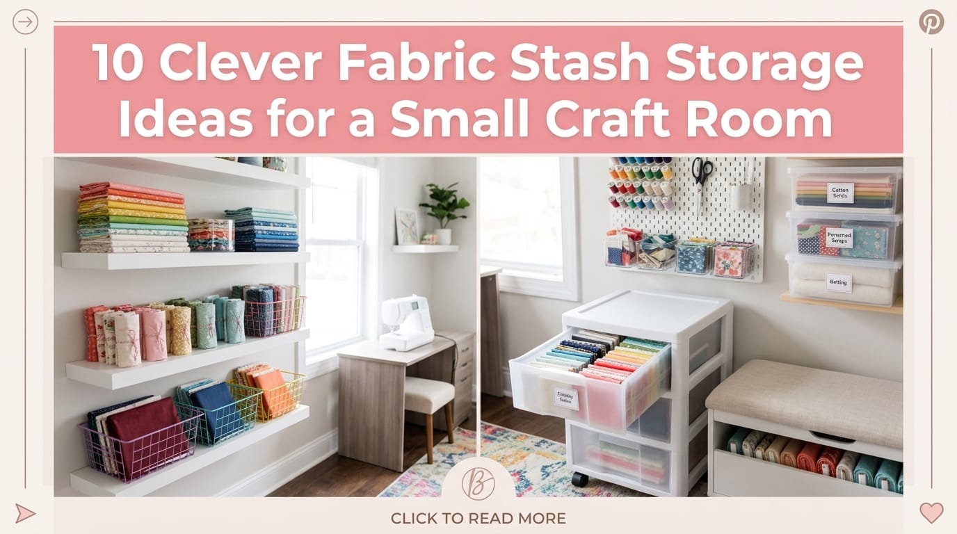 fabric stash storage ideas