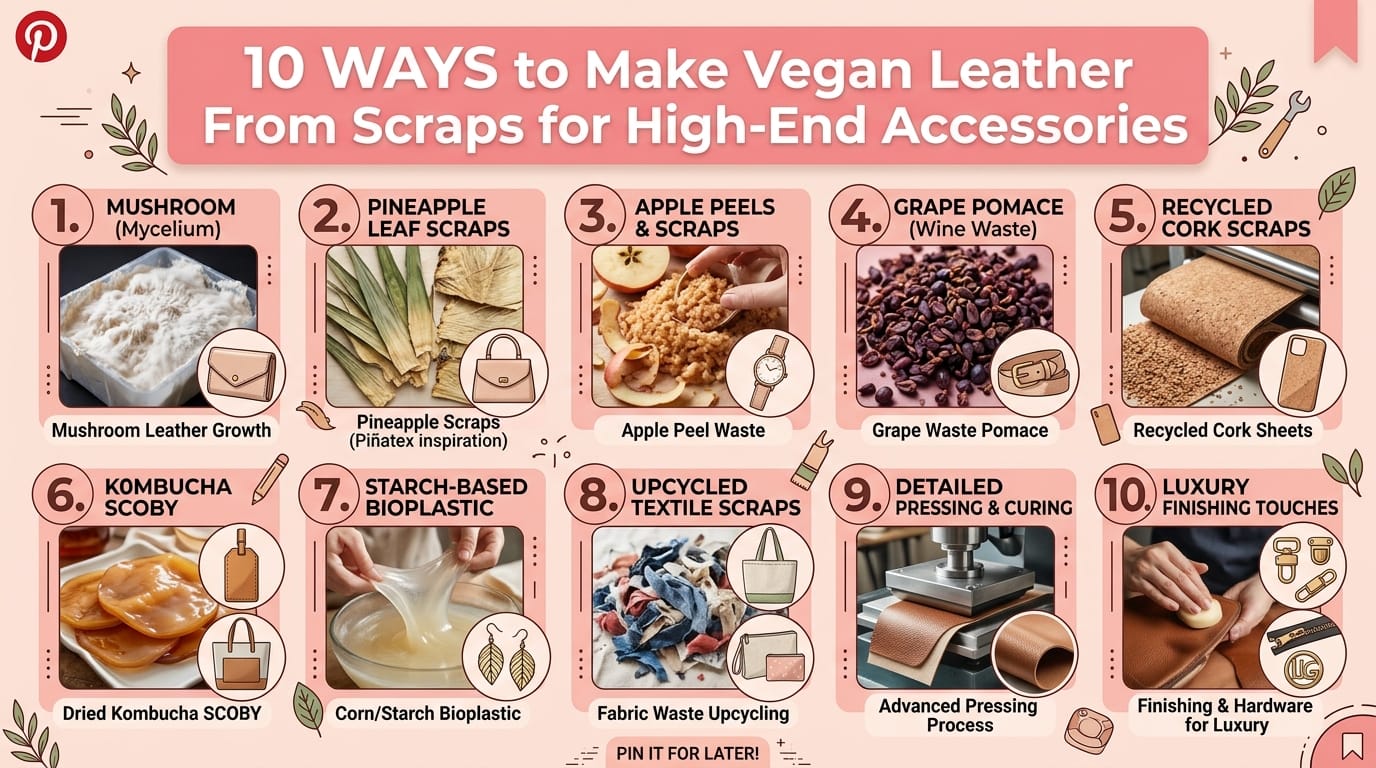 vegan leather scraps