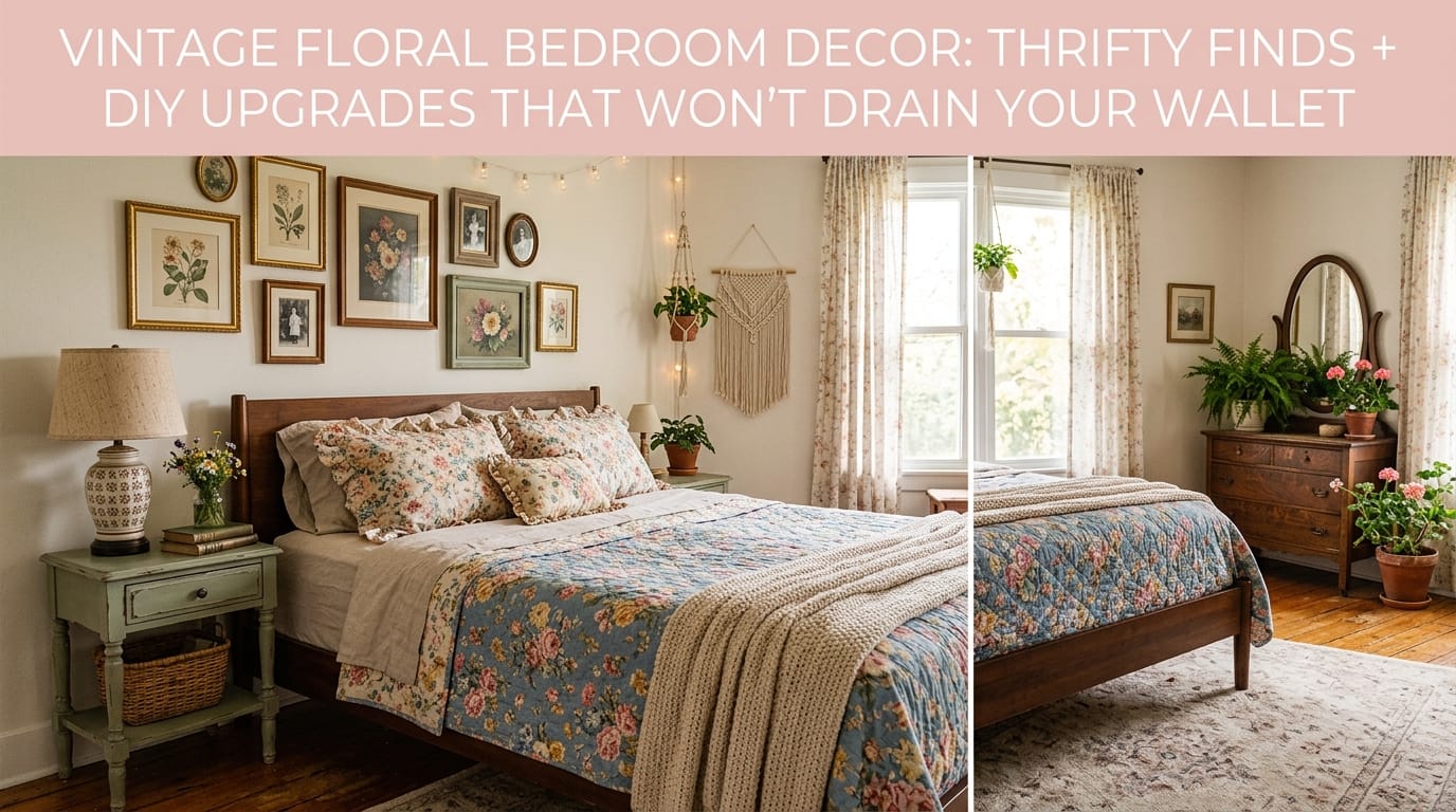 vintage floral bedroom decor