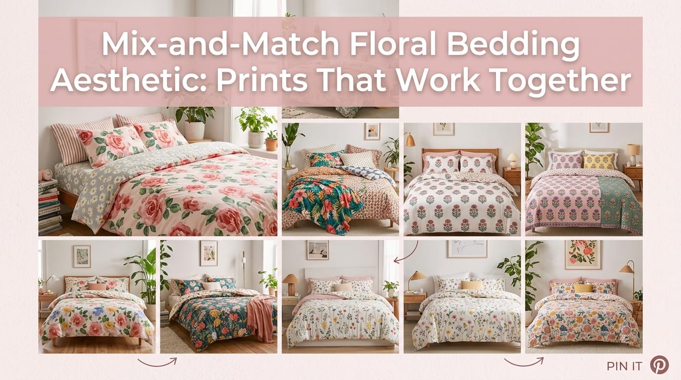 mix and match floral bedding