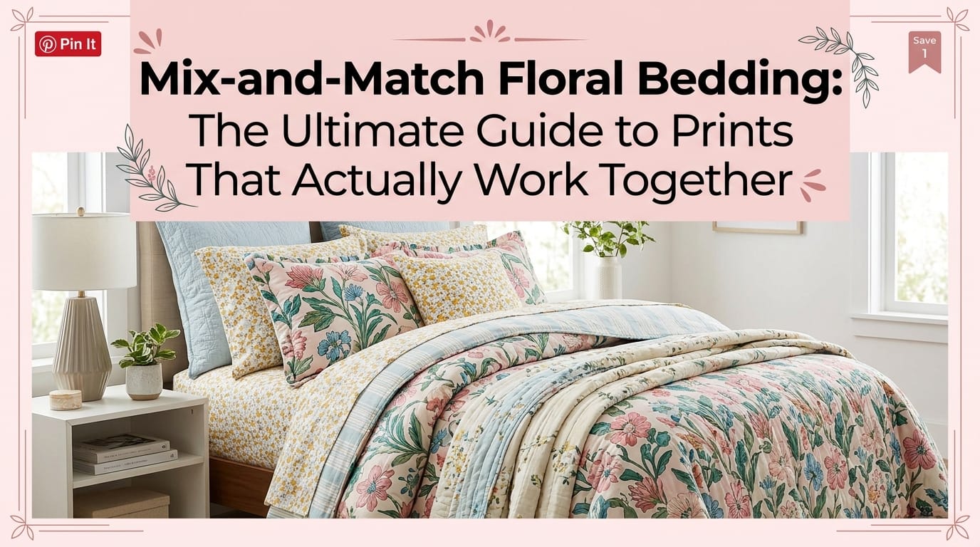 mix and match floral bedding