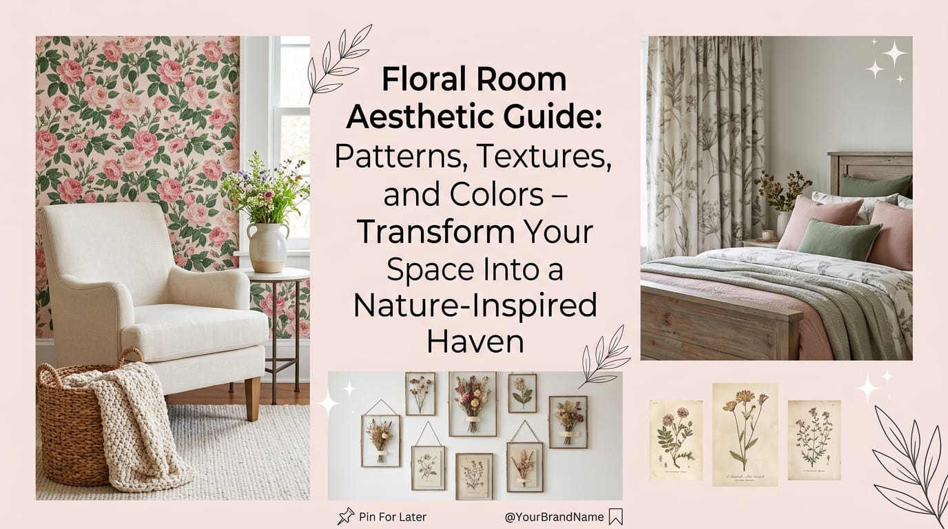 floral room aesthetic