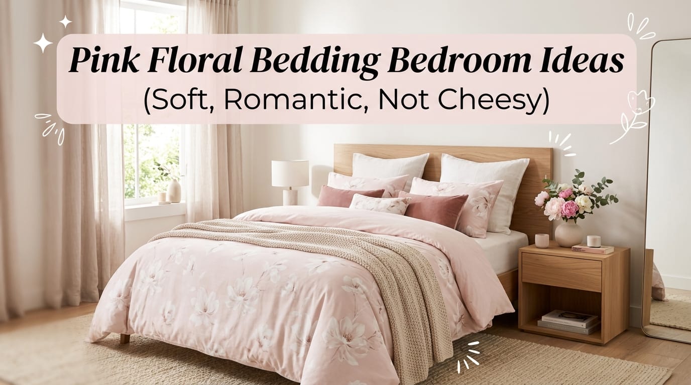pink floral bedding bedroom ideas