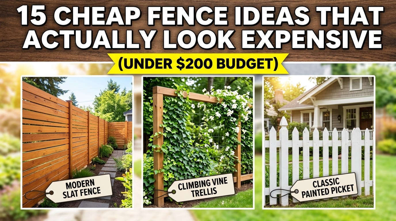 cheap fence ideas